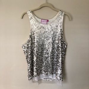 Fumblin’ Foe Sequin Tank Top
